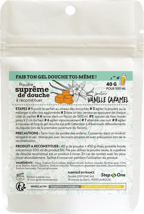 Step One Vanille-Caramel (500 ml, Praline de bain)