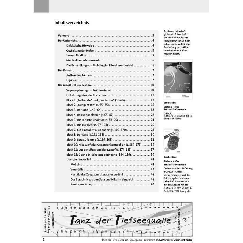 Thumbnail - Tanz der Tiefseequalle - Lehrerheft, Schulbücher von Daniel Schoberth, Martina Grüner