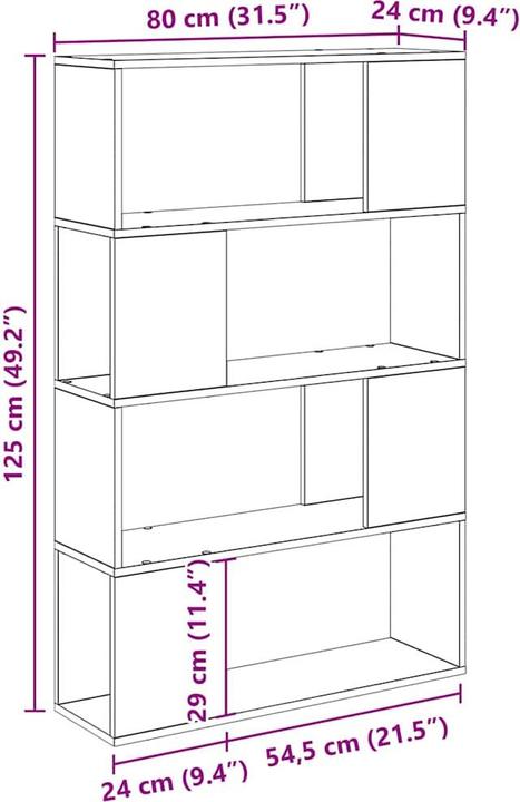 Actual product image vidaXL Unterhaltungszentrum (24 x 80 x 125 cm)