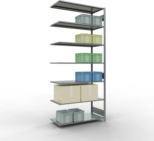 Actual product image Schulte Lagertechnik MULTIplus150 boltless add-on bay system with length bolts