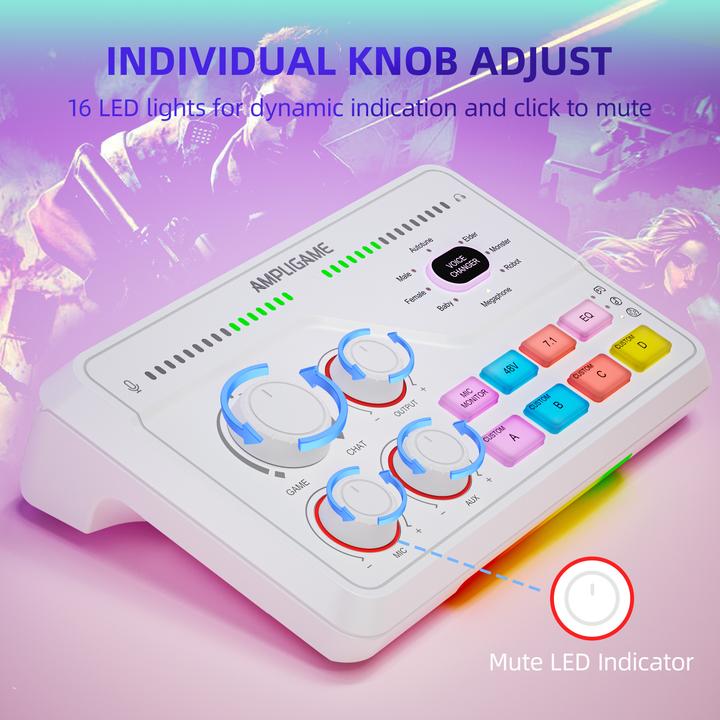 Immagine prodotto Fifine SC8W Mixer white