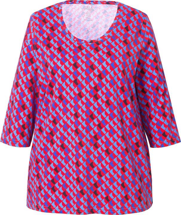 Produktbild Ulla Popken Shirt, bedruckt, A-Linie, Rundhals, 3/4-Arm (50, 52)