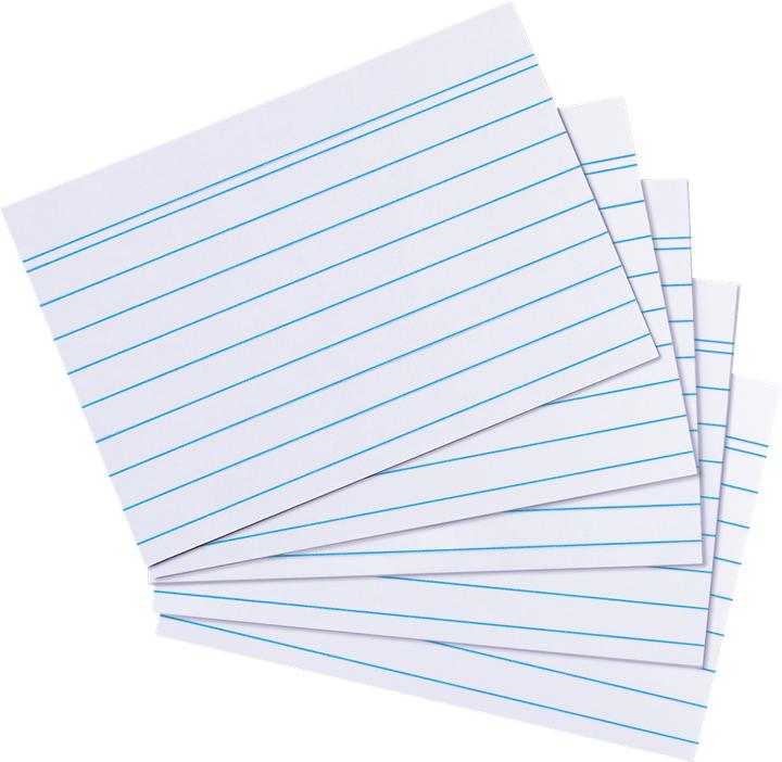 Actual product image Herlitz Index cards, DIN A8, lined, whiteá (A8, 170 g/m², 200 x)