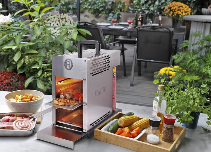 Produktbild Rothenberger Industrial THERMO ROASTER TO GO Gasgrill inkl. 4 x Multigas 600 ml