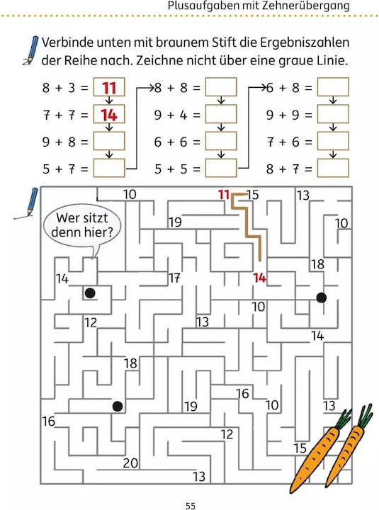 Actual product image Mein Übungsheft Rechnen - 1. Klasse, A5-Heft (German, Tina Harder, Masha Greune, 2021)