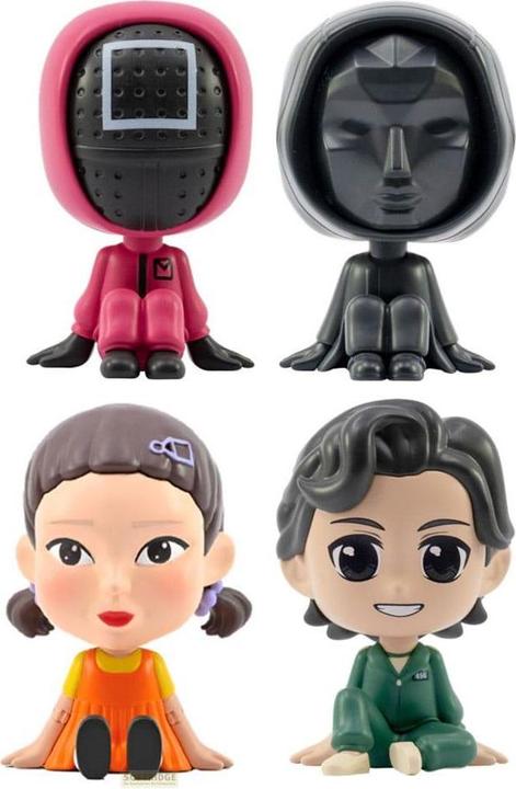 Produktbild YuMe Squid Game Bobble Hero Wackelkopf-Figuren (Window Box Ver.) 6 cm Display (12)