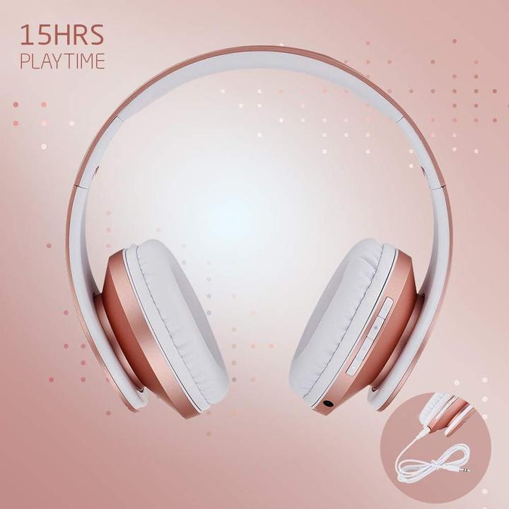 Produktbild PowerLocus Wireless Headphones for kids P2 (rose gold)