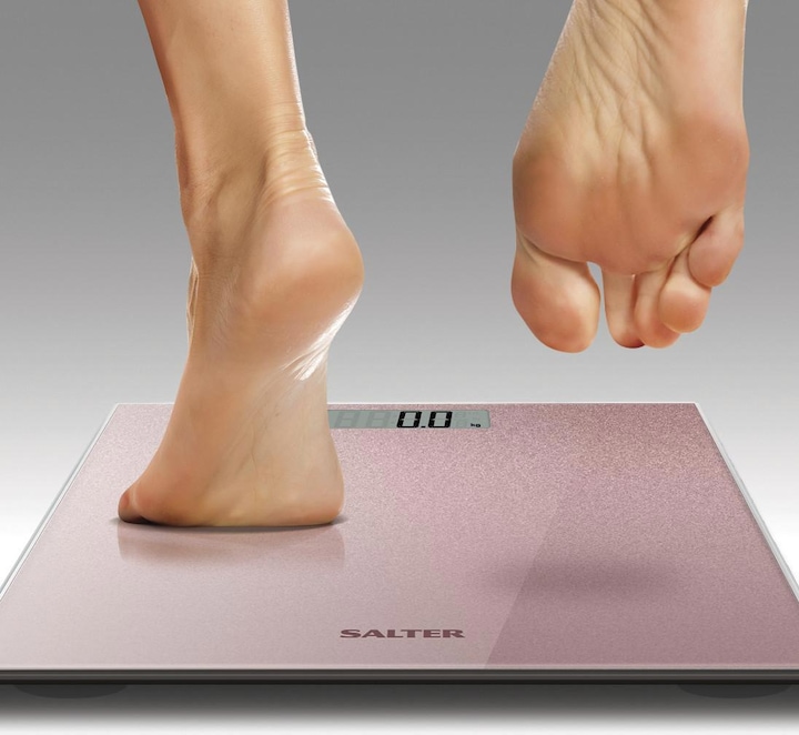 Actual product image Salter 9037 RGGL3R Rose Gold Elec Scale (180 kg)