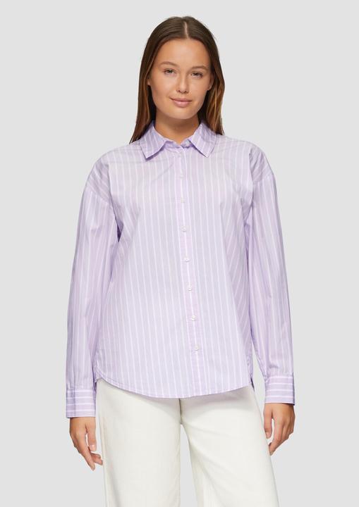Actual product image S.Oliver Bluse Streifenbluse mit Hemdkragen im Relaxed Fit (42)