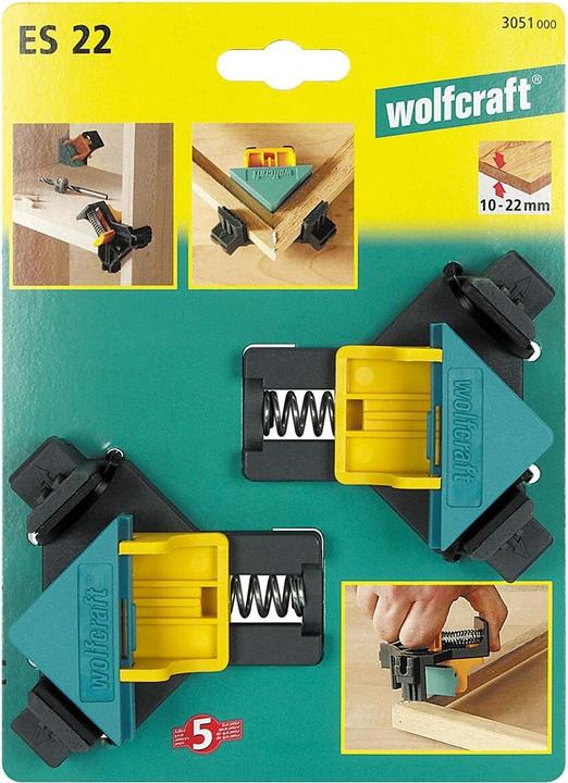 Actual product image wolfcraft 2 ES 22 - Corner clamp (22 mm)