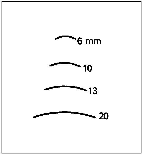 Actual product image Sculpting iron inverted shape (20 mm)