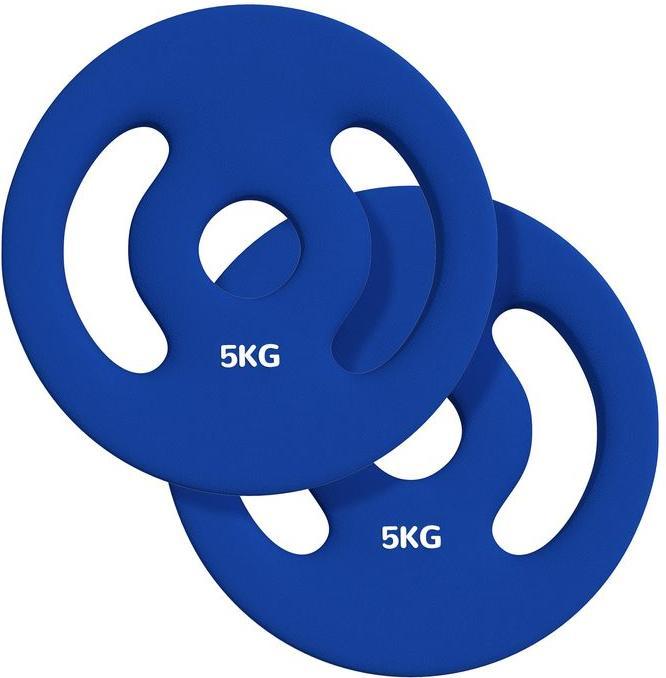 Produktbild Swisshandel24 2er-Set Hantelgewichte, 2 x 5 kg Gewichte, Hantelscheiben-Set, Gewichtsscheiben (2 x 5 kg)