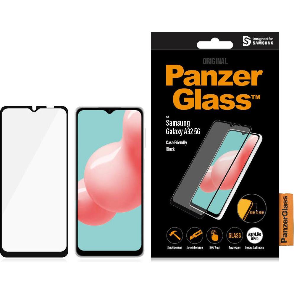 PanzerGlass E2E Samsung Galaxy A32 5G CF (1 Stück, Samsung Galaxy A32 5G), Smartphone Schutzfolie, Transparent