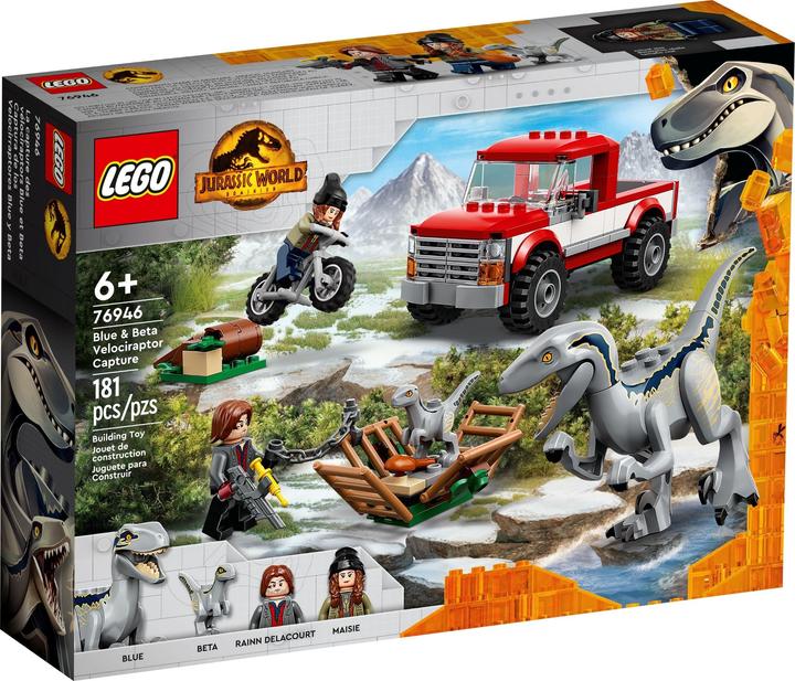 Productafbeelding LEGO Blue & Beta in de Velociraptor val (76946, LEGO Jurassic World)