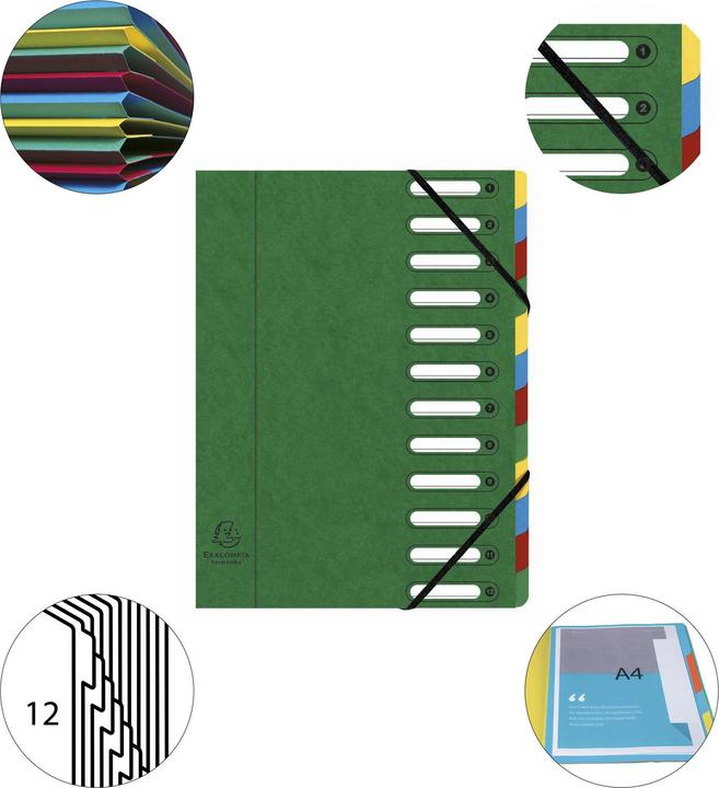 Produktbild Exacompta HARMONIKA - Ordnungsmappen A4 (A4, 1x)