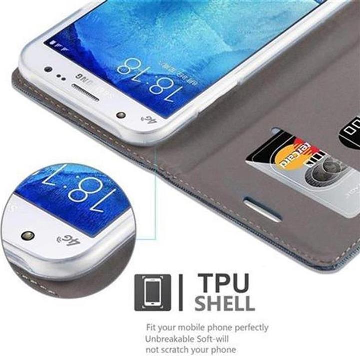 Actual product image Cadorabo Book Jeans Optics Cover (Samsung Galaxy J5 (2015))