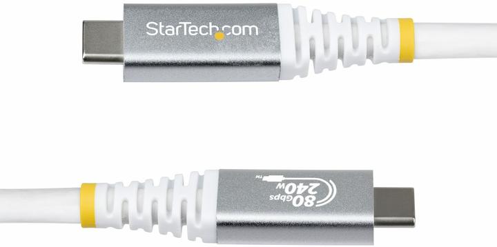 Produktbild StarTech White USB4 Cable - 1m (1 m, 240 W)