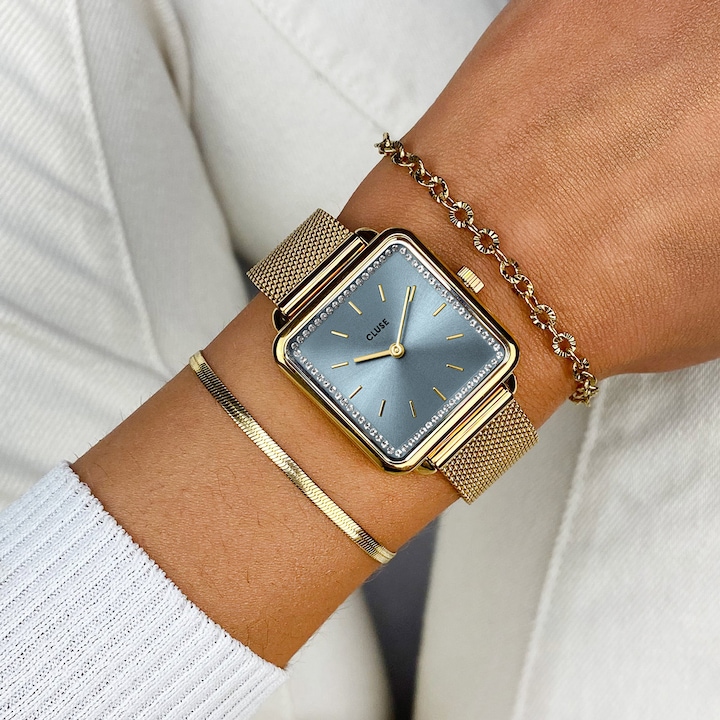 Image du produit Cluse La Tétragone Mesh Gold (Montre analogique, 29 mm)