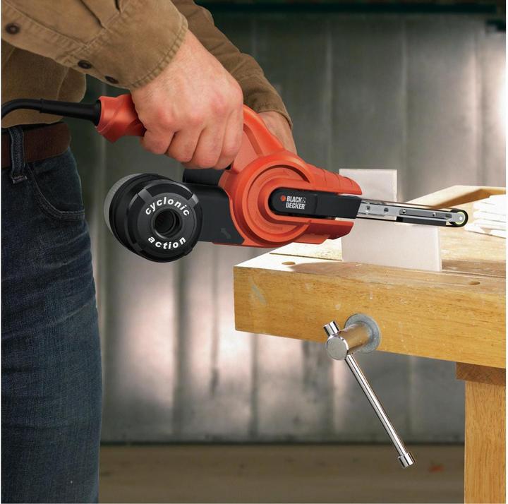 Actual product image Black & Decker Power file KA900E with Cyclonic Action dust extraction (Belt sanders, 350 W)