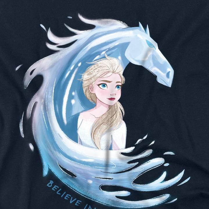 Immagine prodotto Disney Frozen Believe In Yourself Maglietta Elsa e Nokk Adulto Unisex (XL)