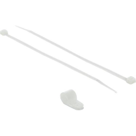 Delock, Fascette, Kit di fascette - 30 cm - bianco (300 mm, 10 pz.)