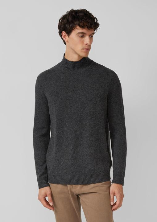 Produktbild s.Oliver Strickpullover Strickpullover aus Wollmix mit Stehkragen (3XL)