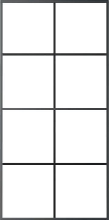 Produktbild Diverse Hardware Schiebetür Aluminium und ESG Glas 102,5x205 cm Schwarz