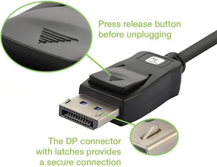 Actual product image Techly DisplayPort — DisplayPort (2 m)