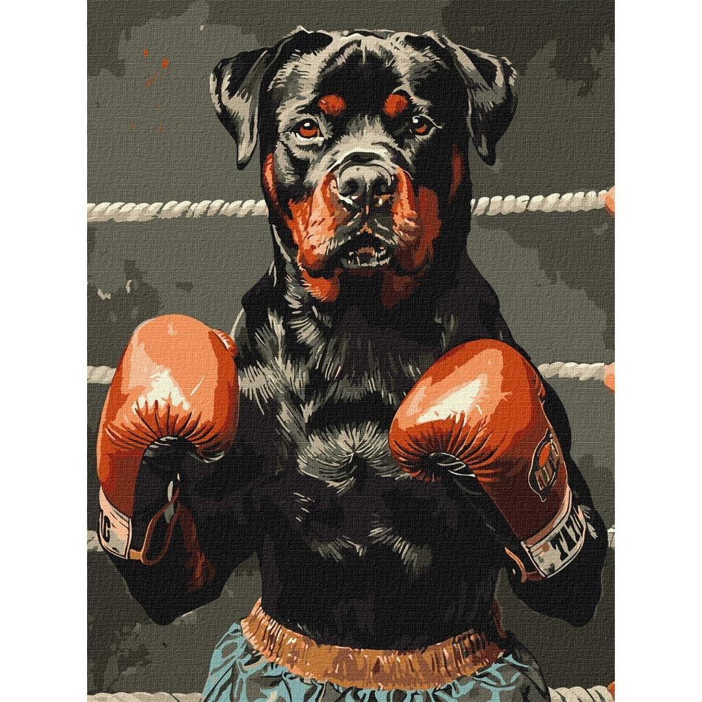 Ideyka Malen nach Zahlen - Boxkampf 30 x 40 cm (KHO6647)