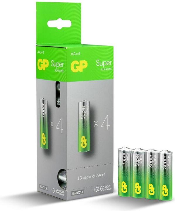 Produktbild GP Batteries LR6 40er-PAK GP Super Alkaline (G-TECH) Spenderbox (40 Stk., AA)