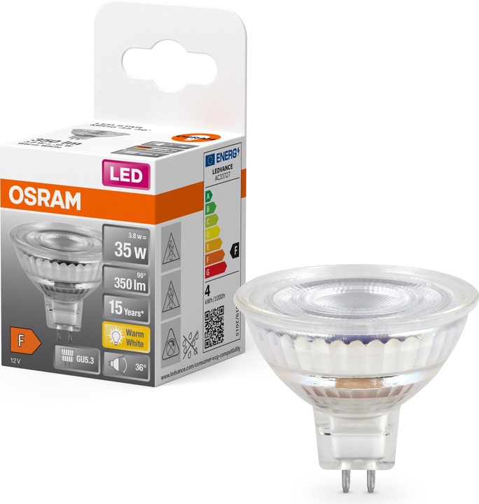 Produktbild Osram Led Star Mr16 (GU5.3, 3.80 W, 354 lm, 1 x, F)