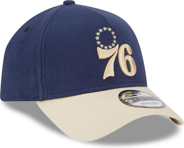 Actual product image New Era A-Frame 9Forty Cap MOLESKIN Philadelphia 76ers navy (One size)