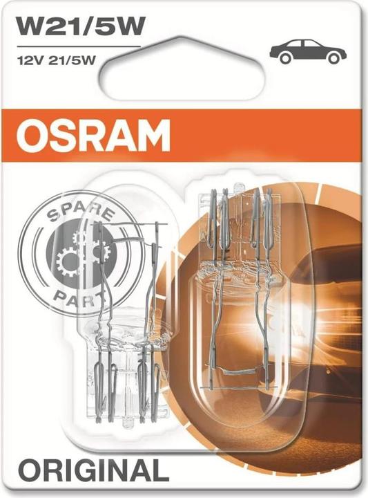 Image du produit Osram Original Signallampe W21/5W, 12V, Doppelblister (W21/5W)