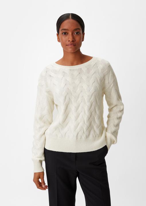 Immagine prodotto Comma Strickpullover Strickpullover mit Zopfmuster (XL)