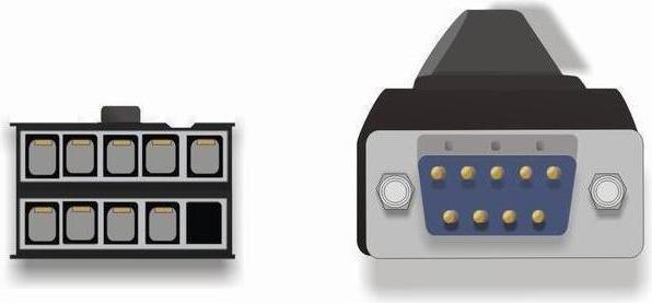 Actual product image Delock Seriel 1 Ports Serial RS-232 Bracket (0.25 m, VGA)