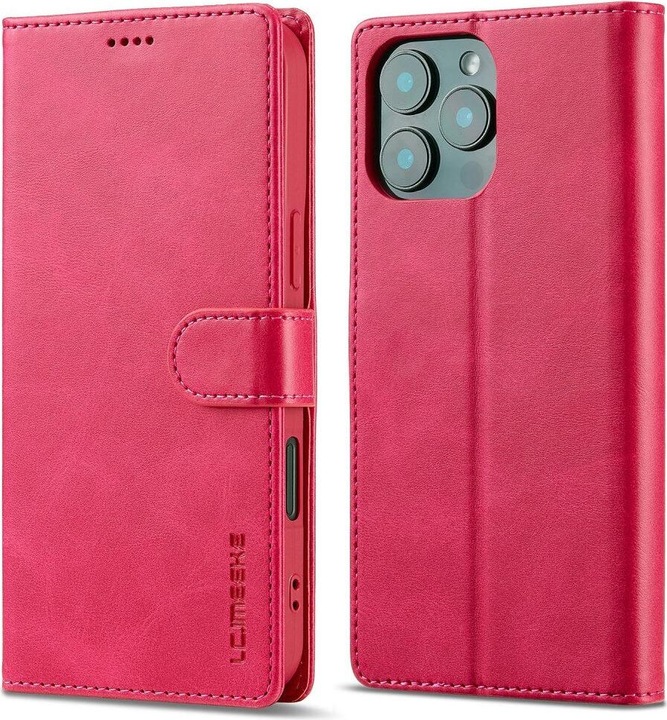 Actual product image LC.Imeeke iPhone 16 Pro - leather case cover (Apple iPhone 16 Pro)