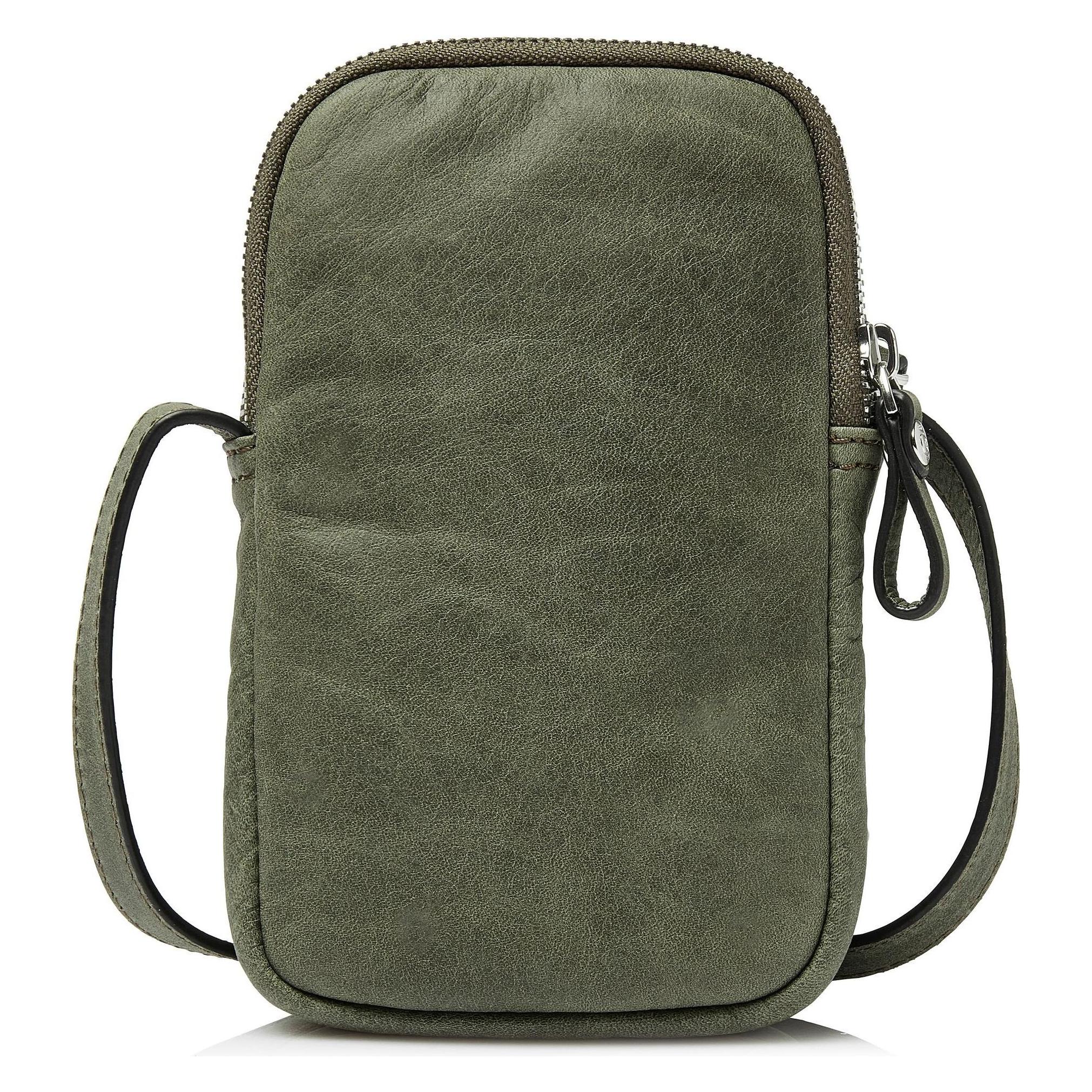 Castelijn & Beerens, Damen, Handtasche, Carisma Mini Bag Umhängetasche Leder 11.5 Cm, Grün