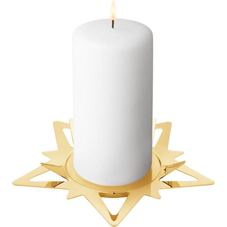 Thumbnail - Georg Jensen, Kerzenständer, Kerzenhalter für Blockkerzen "Stern"