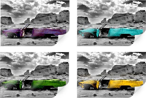 Actual product image Trenddeko Red Cadillac (45 x 30 cm)