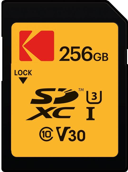 Actual product image Kodak SD 256GB UHS-I U3 V30 Ultra (256 GB, SDXC, U3, UHS-I)