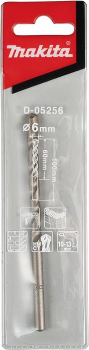 Actual product image Makita Carbide stone twist drill (6 mm)
