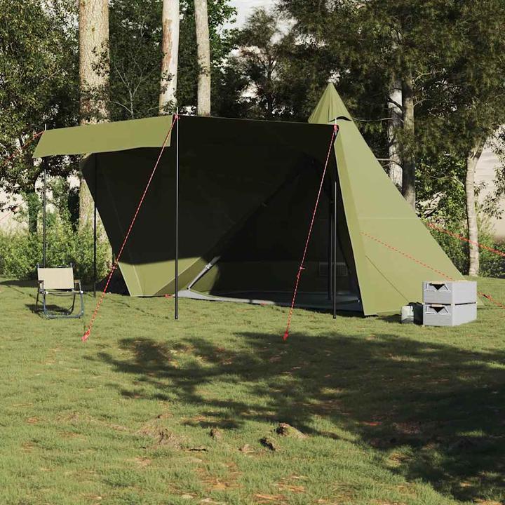 Image du produit vidaXL Tipi familial 6 personnes Vert Olive Etanche (11.05 kg, 6 personnes)