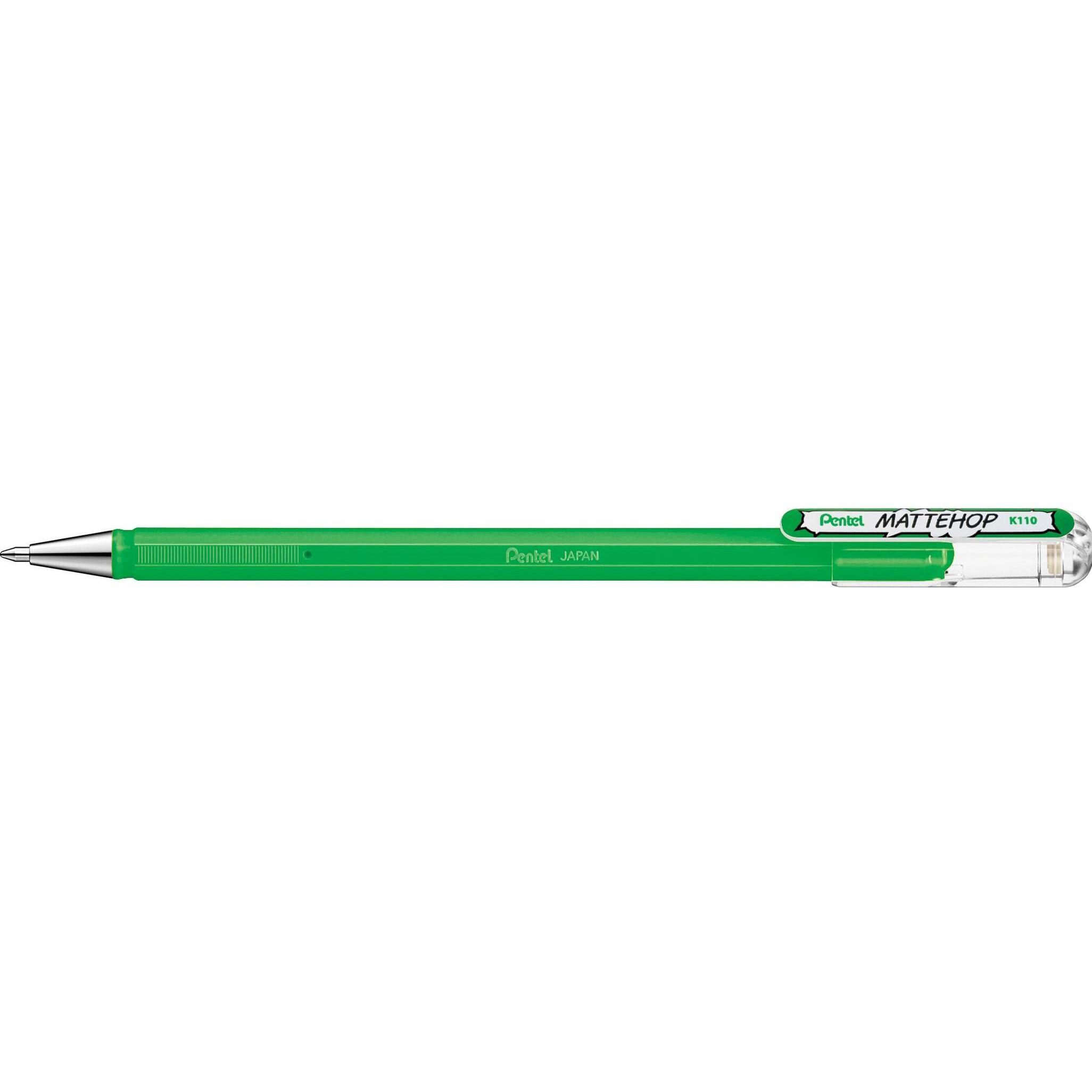 Pentel, Schreibstifte, Gel-Tintenroller Mattehop (Grün, 1 x)