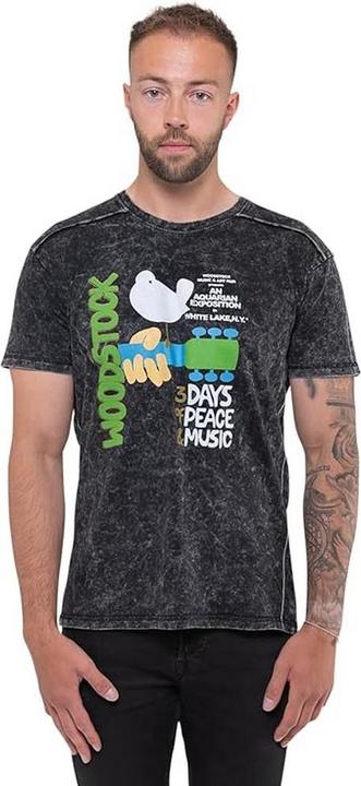 Produktbild Woodstock Adult Poster TShirt aus gewaschener Baumwolle (S)