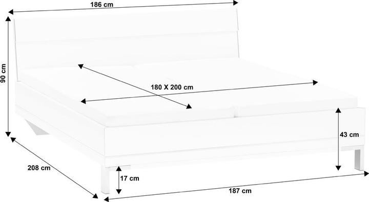 Actual product image pfister Harmony (180 x 200 cm)