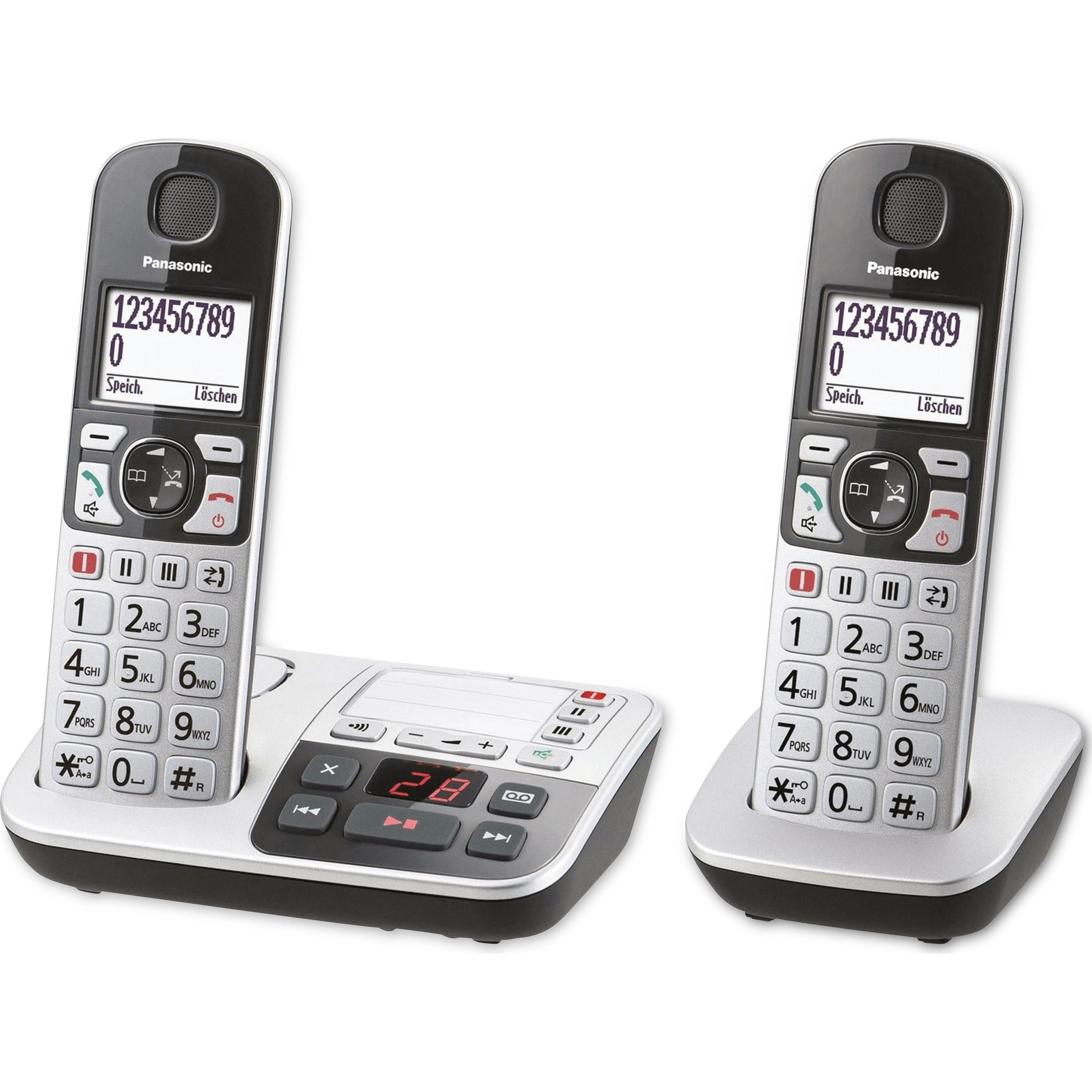Panasonic KX-TGE522GS, Telefon, Silber