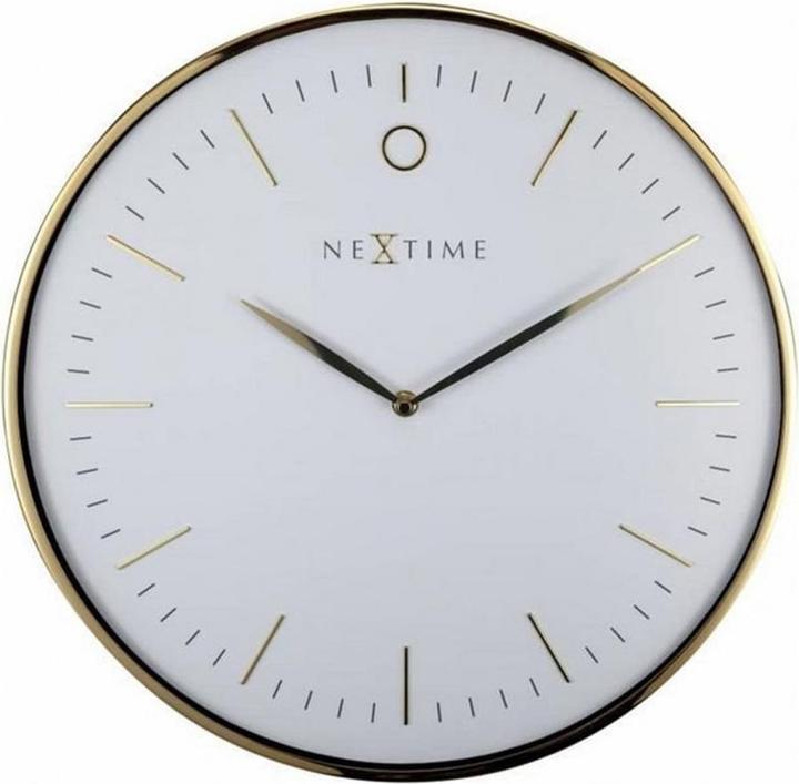 Nextime Wall clock Glamour white (40 cm)