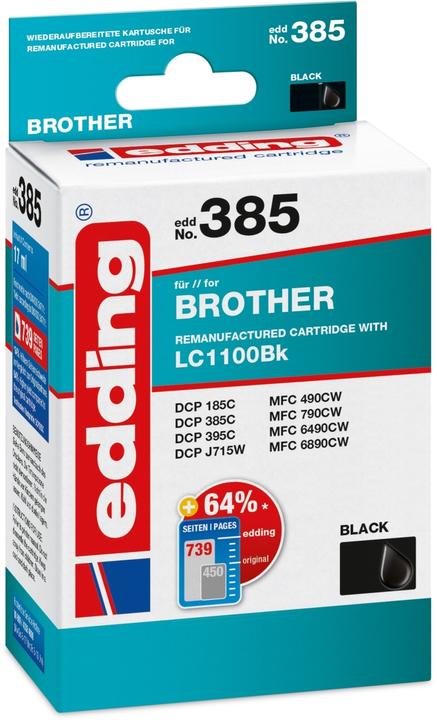 Edding Print cartridge replaces LC1100BK (FC)
