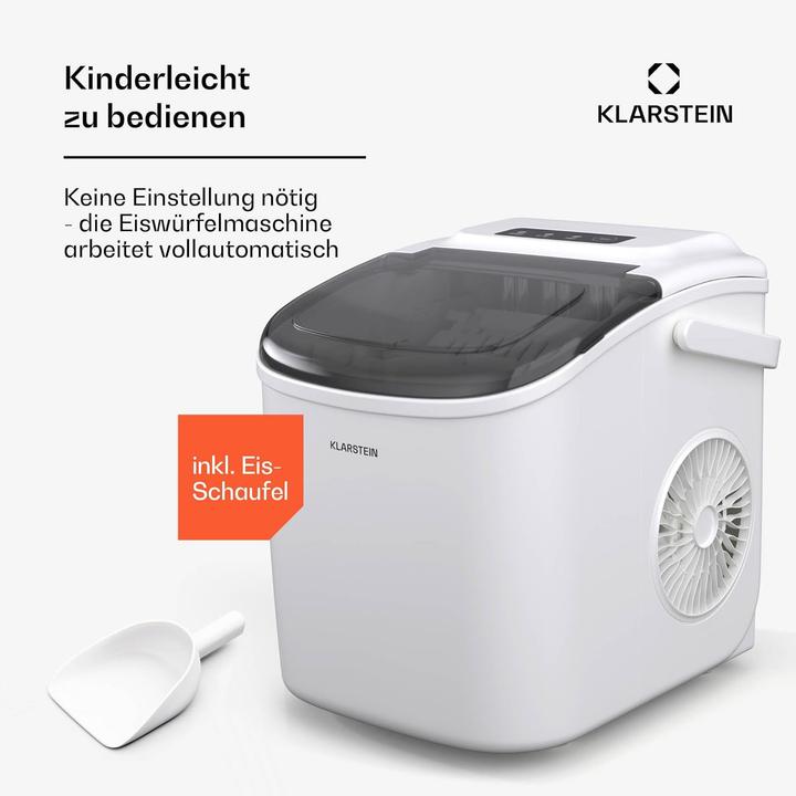 Produktbild Klarstein Tragbare Eiswürfelmaschine mit LED-Anzeige