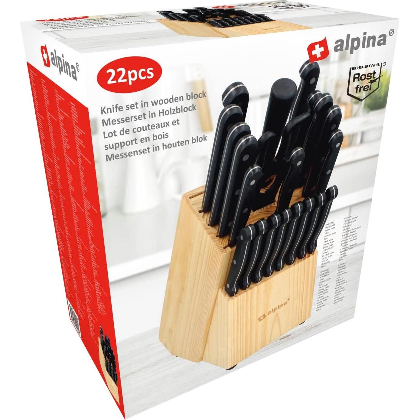 Thumbnail - alpina Gourmet Natur, Messerblock, Schwarz